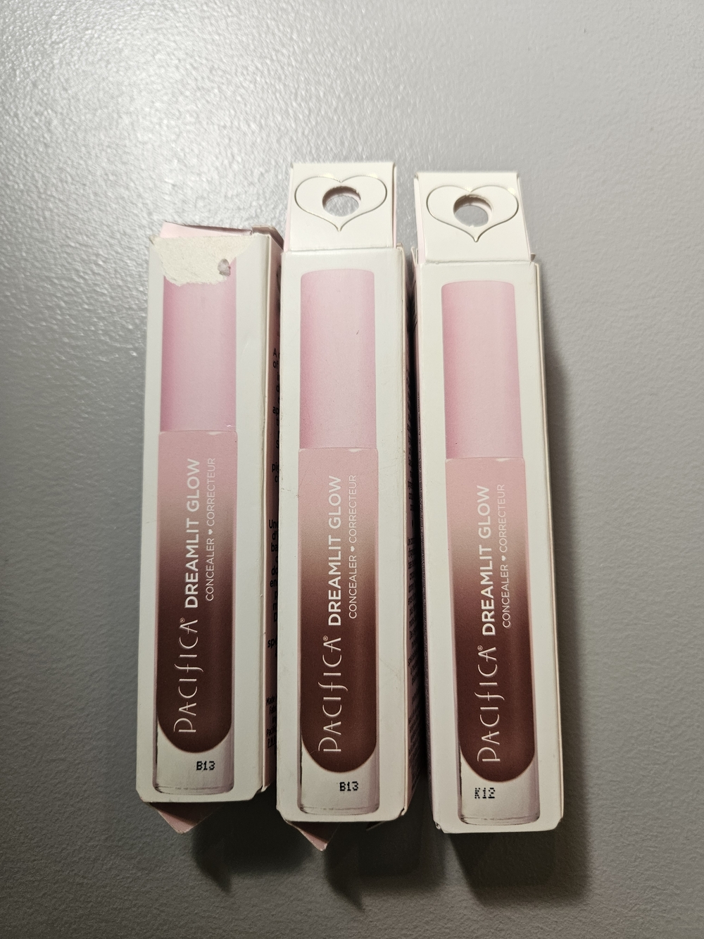 3 Pacifica Dreamlit Glow Concealer Trio - 100% Vegan Shade 3 Lot